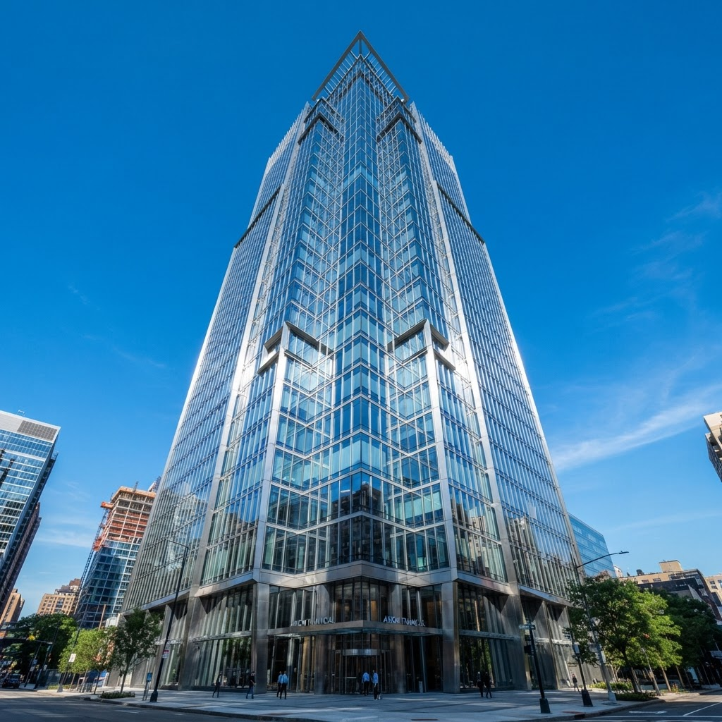 Modern corporate office building